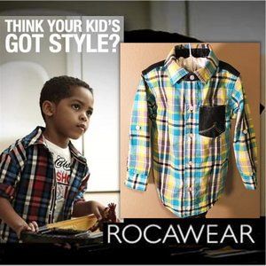 ROCAWEAR Boys 💪🏼💪🏼 Plaid Shirt  |  3T